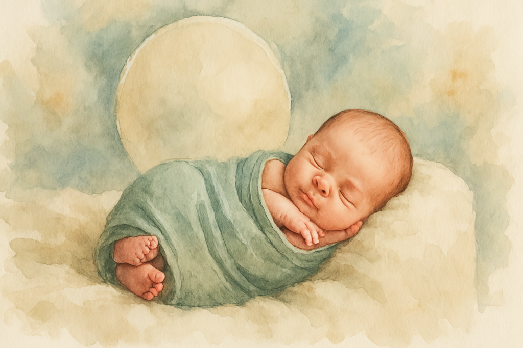 a newborn image posed for Understanding Composition in Newborn Photography