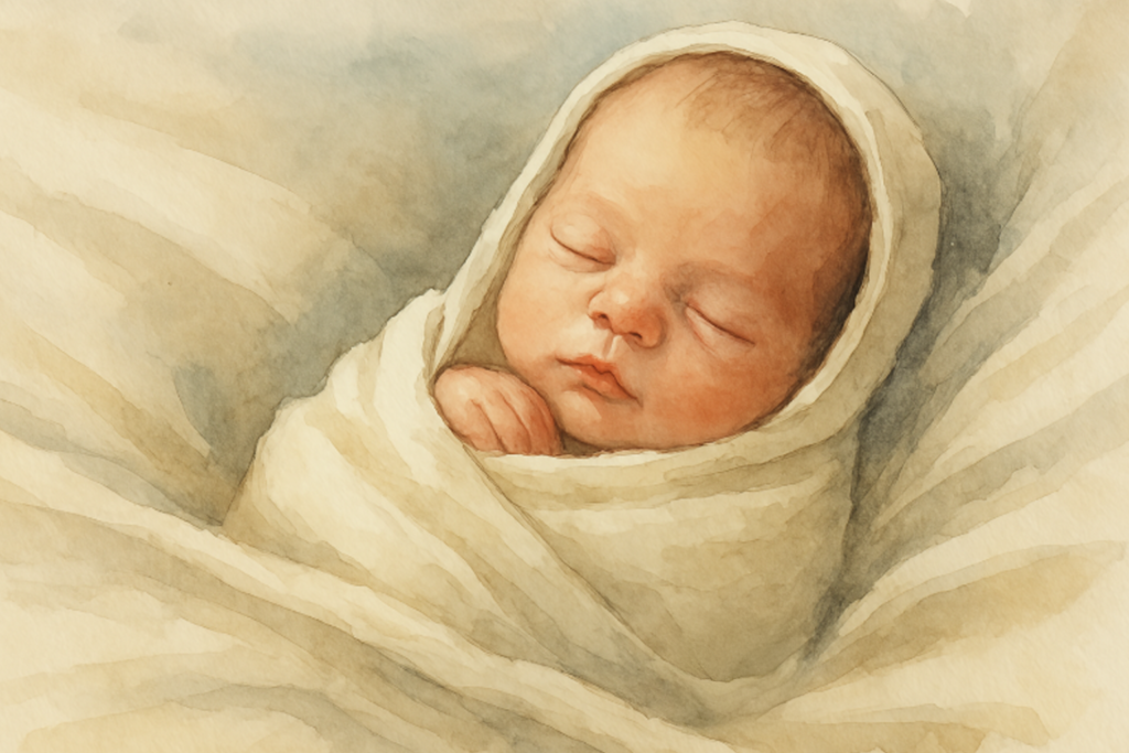 Leading Lines Guiding the Viewers Eye to the Baby