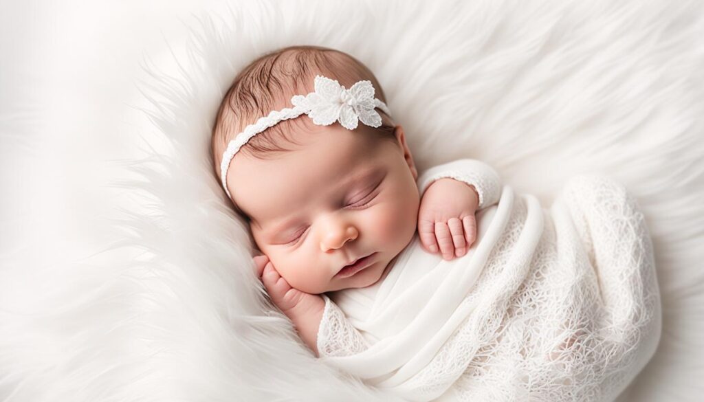 white backdrop for newborn photography